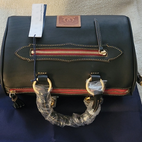 Dooney & Bourke Western smooth leather Olivia Satchel handbag. - Picture 12 of 16